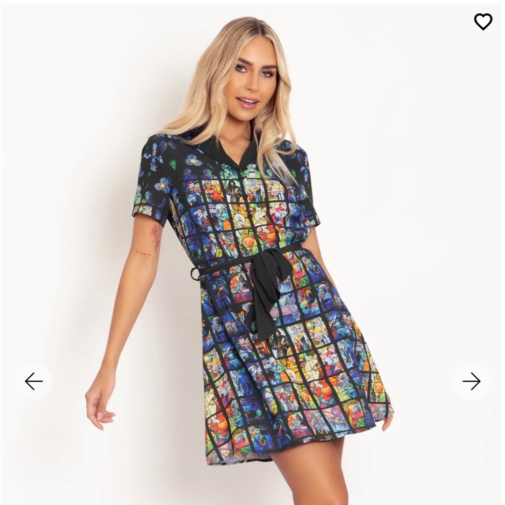 Blackmilk Multicolor Stained Glass Mini Dress